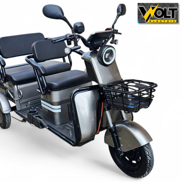 dvumestna kargo trikolka bullmax b10 siva 1