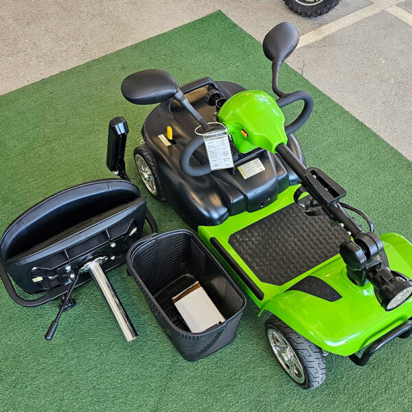 Инвалидна електрическа четириколка volt electric n1 maxi 500w, разглобяема, 500w, зелена