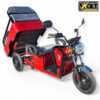 Електрическа cargo товарна триколка bullmax s 500, 60v, 20ah, 500кг. товароносимост, червена