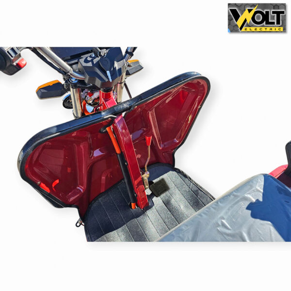 Електрическа cargo товарна триколка bullmax s 500, 60v, 20ah, 500кг. товароносимост, червена