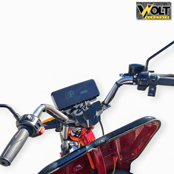 Електрическа cargo товарна триколка bullmax s 500, 60v, 20ah, 500кг. товароносимост, червена