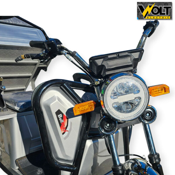 Електрическа cargo товарна триколка bullmax s 500, 60v, 20ah, 500кг. товароносимост, сив металик