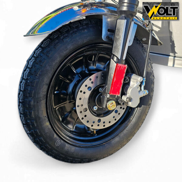 Електрическа cargo товарна триколка bullmax s 500, 60v, 20ah, 500кг. товароносимост, сив металик