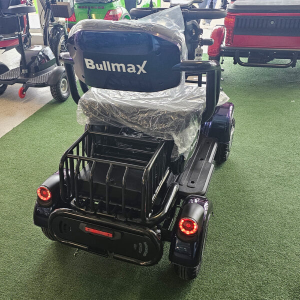 Електрическа четириколка bullmax a9, рекуперация, магнитна спирачка, 1500w, 48v/20ah, синя