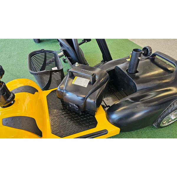 Инвалидна електрическа четириколка volt electric n1 maxi 500w с големи maxi гуми и преносима батерия, жълт