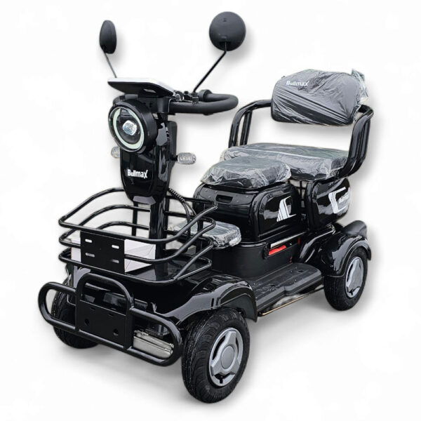 Електрическа четириколка bullmax a9, рекуперация, магнитна спирачка, 1500w, 48v/20ah, черна