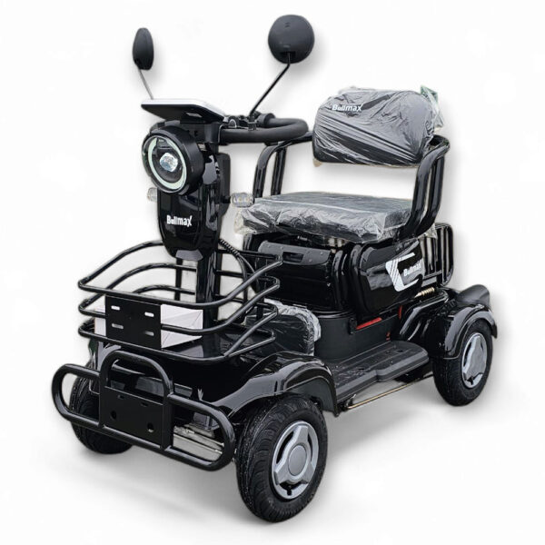 Електрическа четириколка bullmax a9, рекуперация, магнитна спирачка, 1500w, 48v/20ah, черна