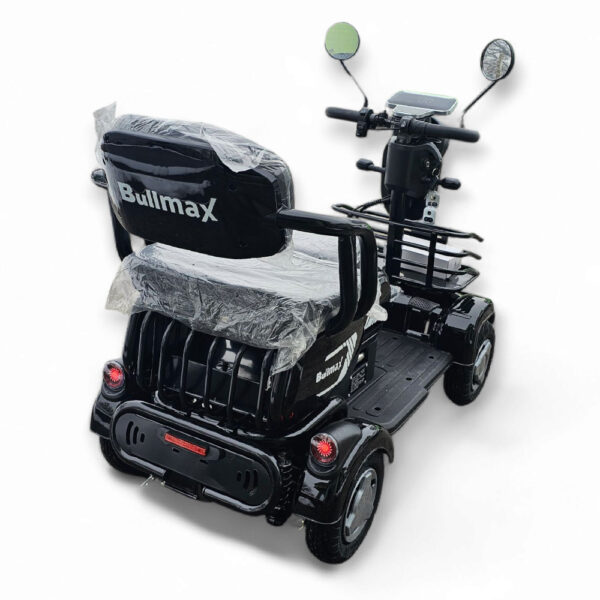 Електрическа четириколка bullmax a9, рекуперация, магнитна спирачка, 1500w, 48v/20ah, черна