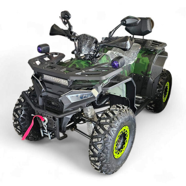 atv bullmax intruder 250cc, лебедка, теглич, r/n/d автоматик, full екстри, зелен камуфлаж