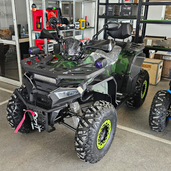 atv bullmax intruder 250cc, лебедка, теглич, r/n/d автоматик, full екстри, зелен камуфлаж