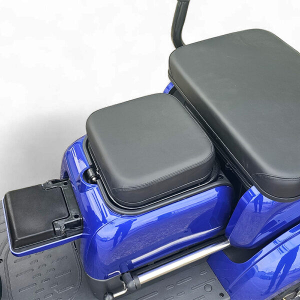 Двуместна електрическа четириколка volt electric comfort duo, 2000w, 60v, 20ah, ce сертификат, тъмносин металик