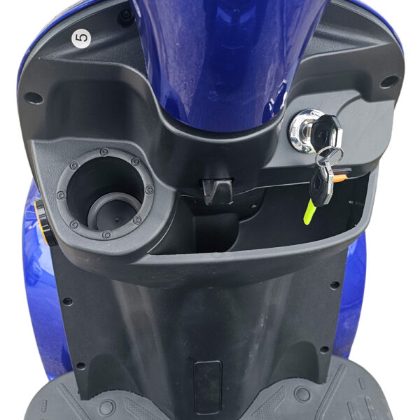 Двуместна електрическа четириколка volt electric comfort duo, 2000w, 60v, 20ah, ce сертификат, тъмносин металик