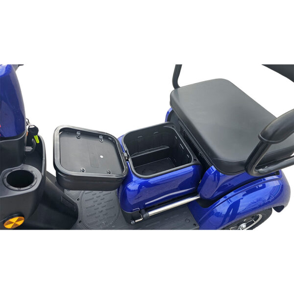 Двуместна електрическа четириколка volt electric comfort duo, 2000w, 60v, 20ah, ce сертификат, тъмносин металик