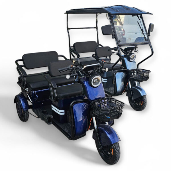 Триместна cargo електрическа триколка bullmax b10 2000w, 60v, 40ah