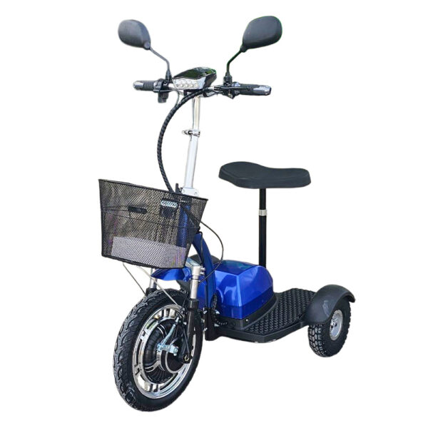 Електрическа триколка volt electric a2, 750w, 48v, синя