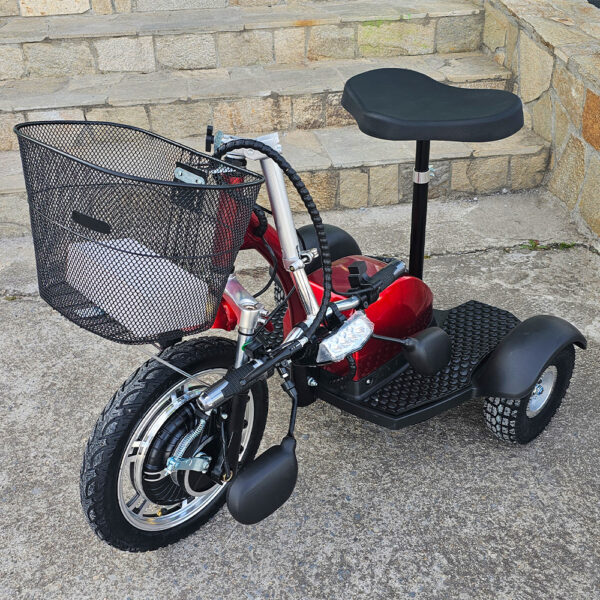 Електрическа триколка volt electric a2, 750w, 48v, червена