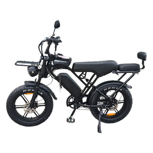 Двуместен електрически велосипед shadow rider x80 pro 48v, 15ah li ion, 20" fat bike