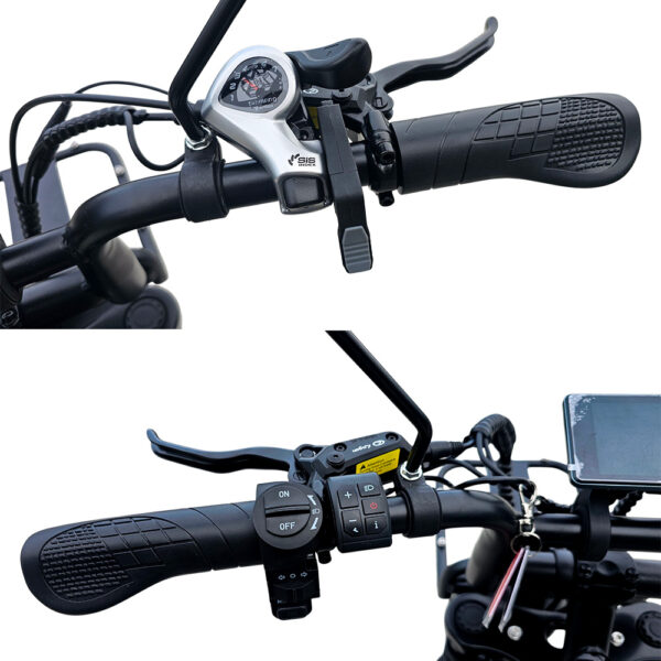 Двуместен електрически велосипед shadow rider x80 pro 48v, 15ah li ion, 20" fat bike