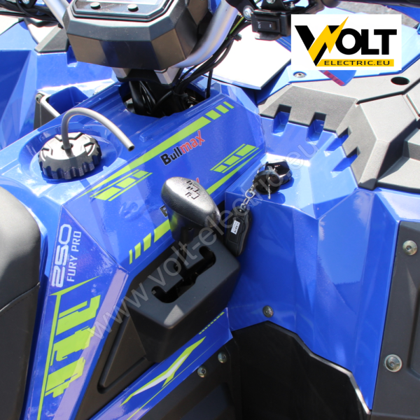 Бензиново АТВ 250сс bullmax fury, 7500rpm, автоматик, лебедка, теглич, blue