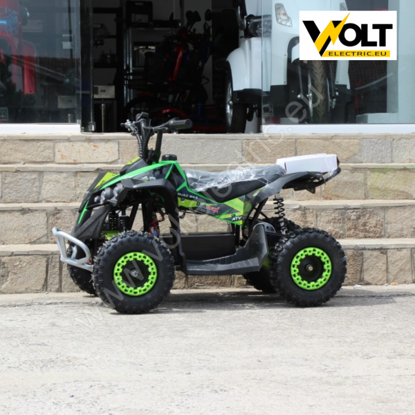 Детско електрическо atv nighthawk 1200w, 36v, три скорости , led, green
