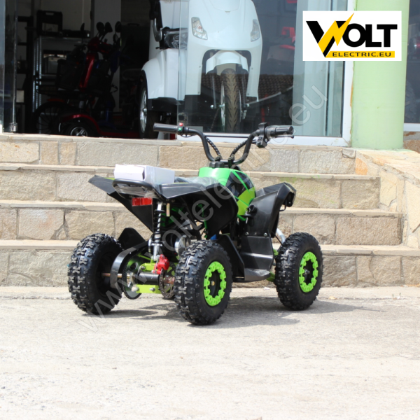 Детско електрическо atv nighthawk 1200w, 36v, три скорости , led, green