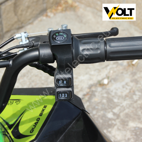 Детско електрическо atv nighthawk 1200w, 36v, три скорости , led, green
