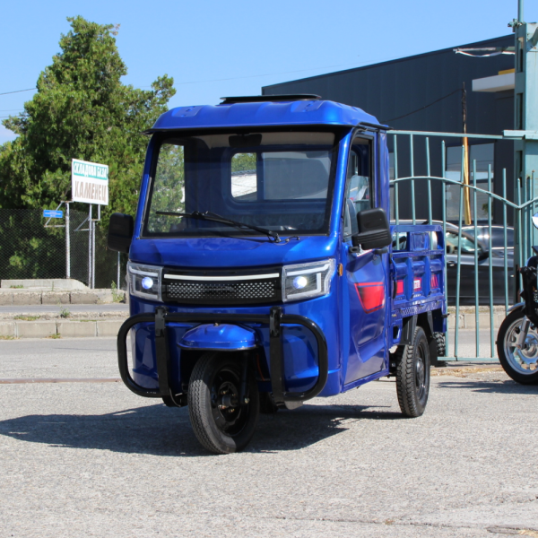 Електрическа товарна триколка cargo pro 4000w с кабина – товароносимост до 600 кг