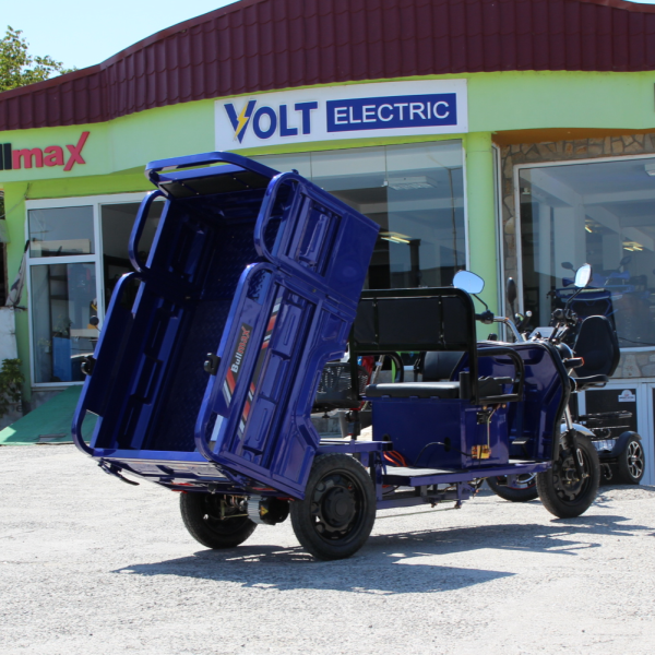 Електрическа карго триколка voltmax cargo pro 3500w – 600 кг товароносимост, 80 км пробег