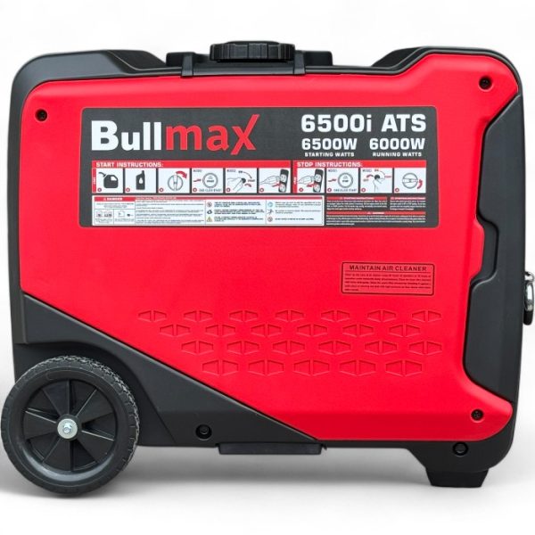 Инверторен обезшумен генератор за ток bullmax 6500i, 6kw, avr, преносим, чиста синусоида, дистанционно